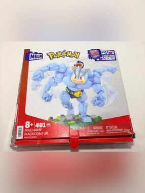 Pokemon Machamp Blue and Yellow Buildable Action Figure Playset